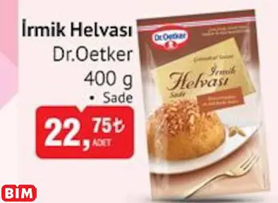 DR.OETKER İRMİK HELVASI